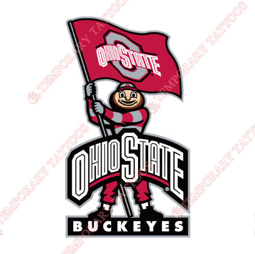Ohio State Buckeyes Customize Temporary Tattoos Stickers NO.5744